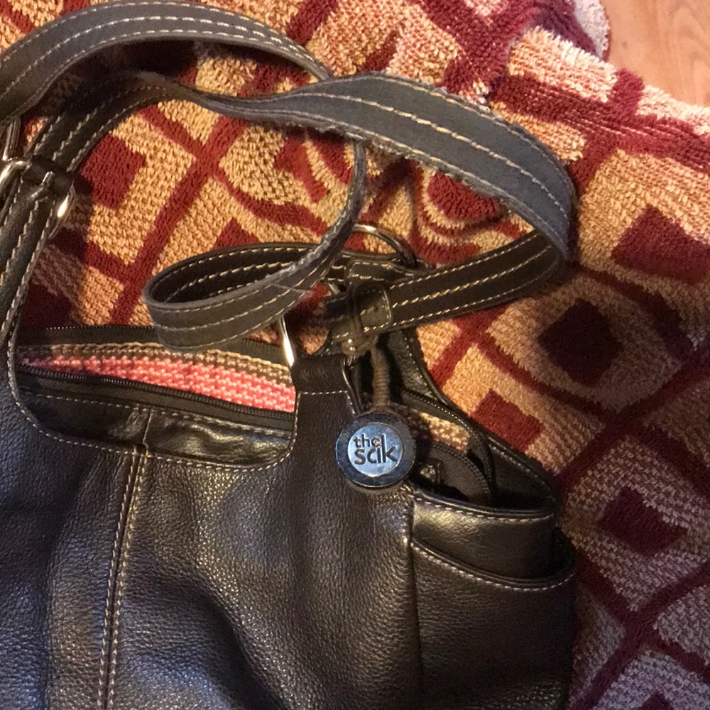 Black Leather the Sak Handbag